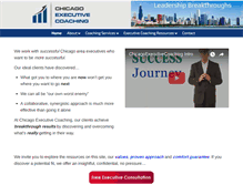 Tablet Screenshot of chicagoexecutivecoaching.com